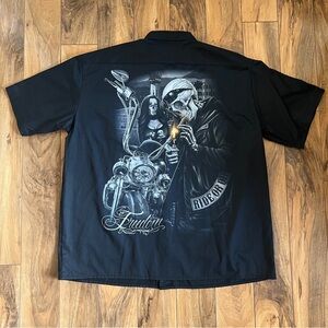 Ride or Die Freedom Biker Work Shirt